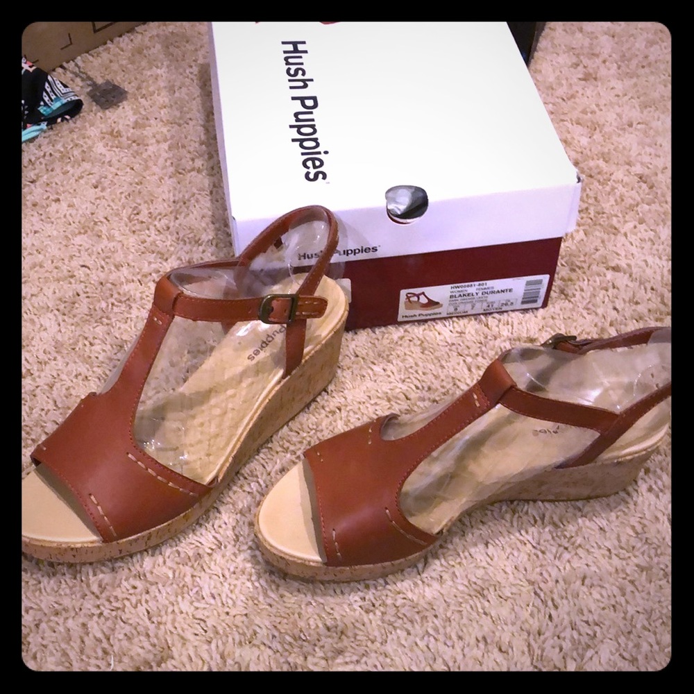 Hush Puppies Blakely Durante  9 new wedges sandal